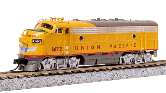 Broadway Limited N Scale UP EMD F7A Yellow & Gray Diesel Locomotive