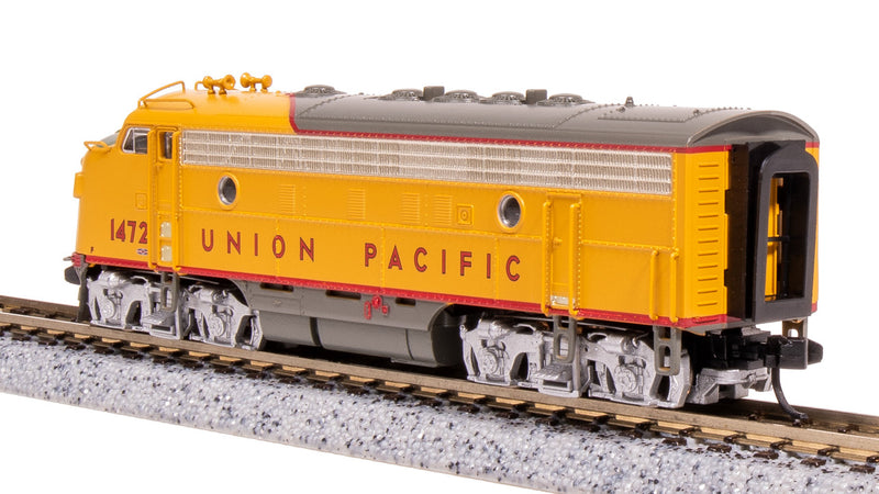Load image into Gallery viewer, Broadway Limited N Scale UP EMD F7A Yellow &amp; Gray Diesel Locomotive #1478 - 7783
