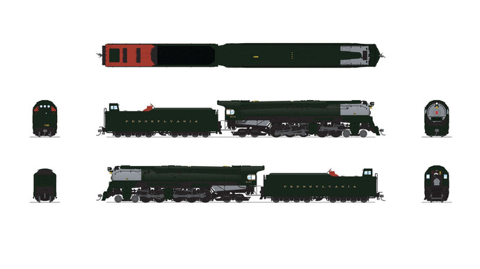 Broadway Limited HO Scale Pennsylvania Q2 Duplex, 4-4-6-4 6131 (DCC/Sound) - 7800