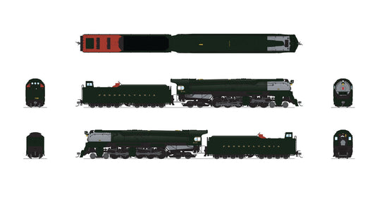 Broadway Limited HO Scale Pennsylvania Q2 Duplex, 4-4-6-4 6131 (DCC/Sound) - 7800