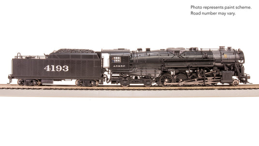 Broadway Limited HO Scale ATSF 2-8-4 Berkshire, T1A 4195 (DCC/Sound) - 7892