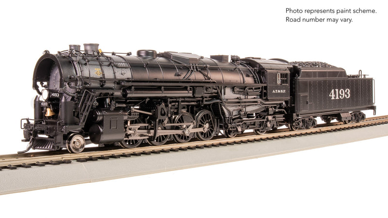 Load image into Gallery viewer, Broadway Limited HO Scale ATSF 2-8-4 Berkshire, T1A 4195 (DCC/Sound) - 7892
