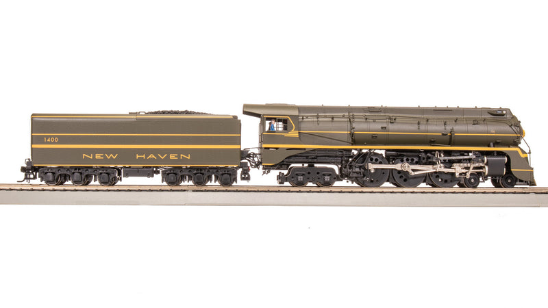 Load image into Gallery viewer, Broadway 7876 Scale New Haven I-5 Green Fantasy Scheme Steam Locomotive #1400 - HO
