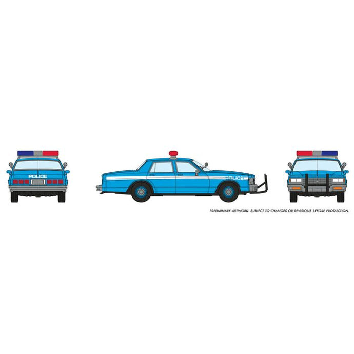 Rapido HO Scale Chevrolet Impala Sedan Police Blue