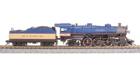 Broadway Limited N B&M Light Pacific 4-6-2 Minuteman Scheme Steam