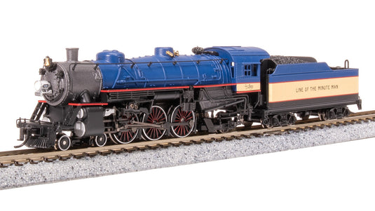 Broadway Limited N B&M Light Pacific 4-6-2 Minuteman Scheme Steam