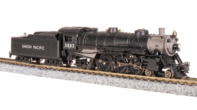 Load image into Gallery viewer, Broadway Limited N Union Pacific Light Pacific 4-6-2 Black w/ Aluminum 2883 - 8012
