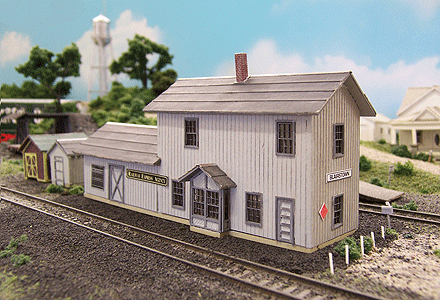 Blair Line 78 Blairstown 2-Story Depot Kit - 4-1/2 x 1-1/2