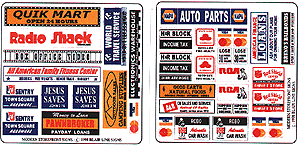 Blair Line 150 Storefront & Advertising Signs Modern Storefront (1975-1990s) HO Scale