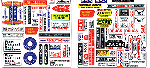 Blair Line 151 Storefront & Advertising Signs Main Street Storefront I HO Scale