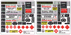 Blair Line 156 Storefront & Advertising Signs Railroad Stations & Depots HO Scale