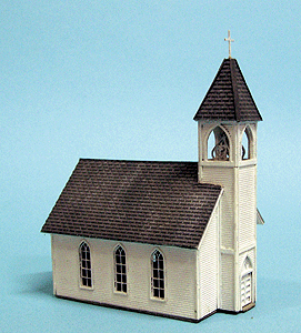 Blair Line 169 Wood Frame Church Kit - 4-7/8 x 3 x 6-1/2