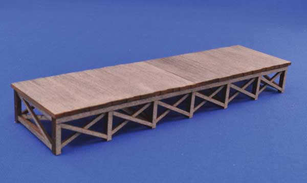 Blair Line 172 Laser-Cut Wood Kit Loading Dock - 5-3/4 x 1-1/2