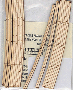 Blair Line 125 Laser-Cut Curved 2-Lane Wood Grade Crossing pkg(2) 15