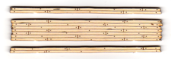 Blair Line 120 Rough-Cut 2-Lane Wood Grade Crossing - Kit 3-9/16