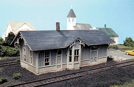 Blair Line 185 Chesapeake & Ohio Depot - Standard #1 Design (Laser-Cut Wood Kit) 2-3/4