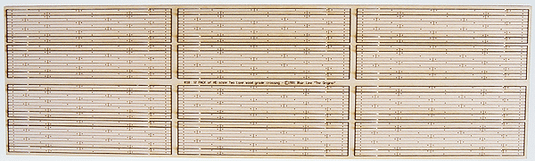 Blair Line 118 Two-Lane Wood Grade Crossing Laser-Cut Wood - Kit pkg(12) HO Scale
