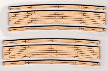 Blair Line 113 2-Lane Curved Laser-Cut Wood Grade Crossing 2-Pack 27-29