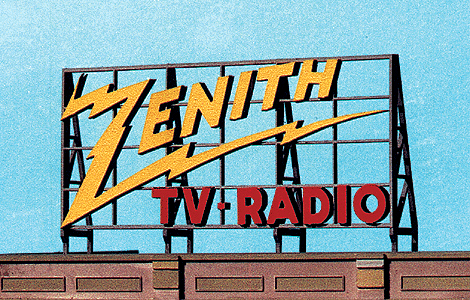 Blair Line 1527 Laser-Cut Wood Billboards - Small for Z N & HO Zenith TV & Radio 2.5 x 1.37