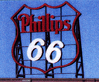 Blair Line 1504 Laser-Cut Wood Billboards - Small for Z N & HO Phillips 66 - 1-3/4