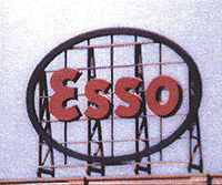 Blair Line 1510 Laser-Cut Wood Billboards - Small for Z N & HO Esso - 2-1/8 x 1-7/8