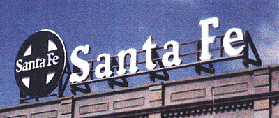 Blair Line 1511 Laser-Cut Wood Billboards - Small for Z N & HO Santa Fe - Round Herald & Name 3-3/4 x 1-13/64