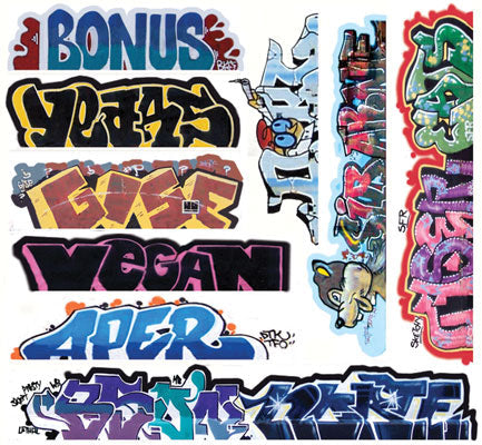 Blair Line 2262 Mega Set Modern Tagger Graffiti Decals #13 pkg(10) HO Scale