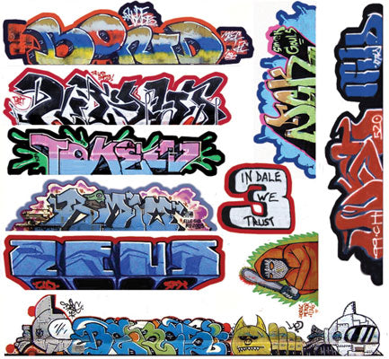 Blair Line 2263 Mega Set Modern Tagger Graffiti Decals #14 pkg(10) HO Scale