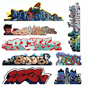 Blair Line 2246 Graffiti Decals Mega Set Set #3 pkg(8) HO Scale