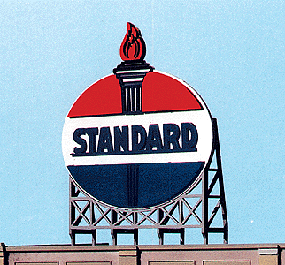 Blair Line 2522 Laser-Cut Wood Billboard Kits - Large for HO S & O Standard Oil 3.10 x 3.75