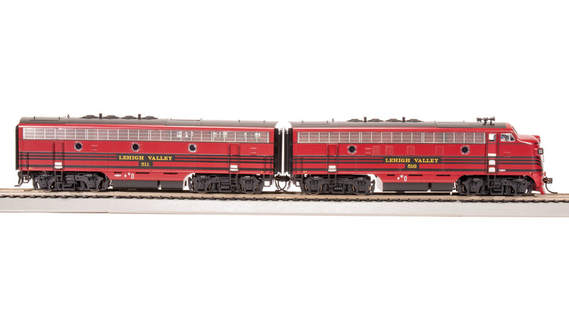 Load image into Gallery viewer, Broadway 8163 Lehigh Valley EMD F3 A/B Cornell Red w/ Black Stripes 510/511 - HO
