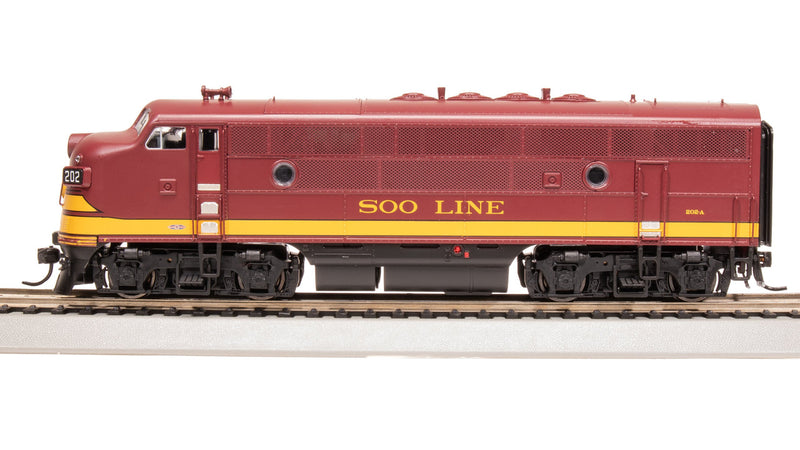 Load image into Gallery viewer, Broadway Limited HO Scale Soo Line EMD F3A Maroon &amp; Imitation Gold #202B - 8176
