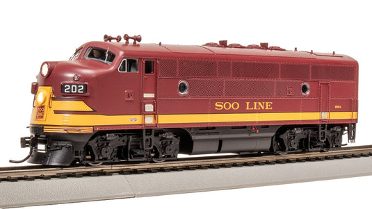 Broadway Limited HO Scale Soo Line EMD F3A Maroon & Imitation Gold 