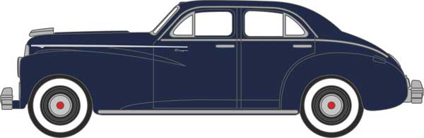 Oxford HO Scale Packard Clipper Touring Sedan 1942 Packard Blue