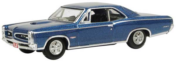 Oxford HO Scale Pontiac GTO 1966 Fontaine Blue