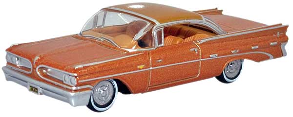 Oxford HO Scale Pontiac Bonneville Coupe 1959 Canyon Copper Metallic