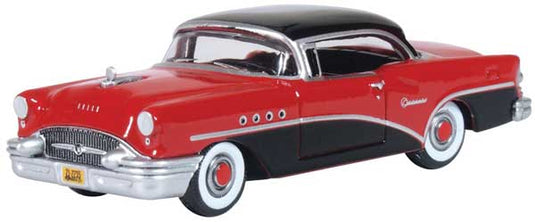 Oxford HO Scale Buick Century 1955 Carlsbad Black / Cherokee Red