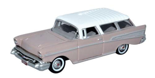 Oxford HO Scale Chevrolet Nomad 1957 Dusk Pearl / Imperial Ivory