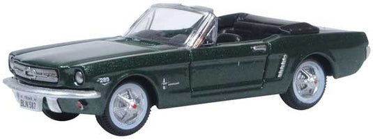 Oxford HO Scale Ford Mustang Convertible 1965 Ivy Green