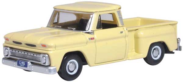 Oxford HO Scale Chevrolet Stepside Pickup 1965 Yellow