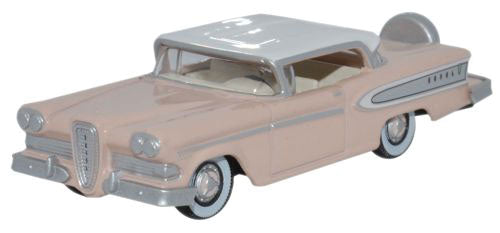 Oxford HO Scale Edsel Citation 1958 Chalk Pink / Frost White