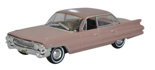 Oxford HO Scale Cadillac Sedan de Ville 1961 Topaz Metallic