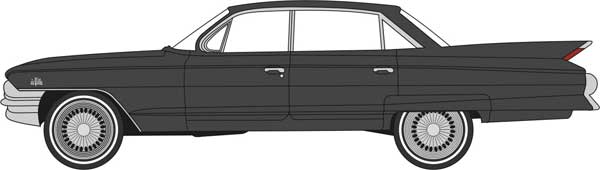 Oxford HO Scale Cadillac Sedan de Ville 1961 Ebony