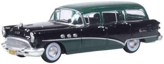 Oxford HO Scale Buick Century Estate Wagon 1954 Baffin Green / Carlsbad Black