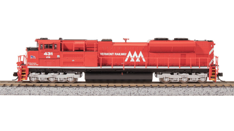 Load image into Gallery viewer, Broadway Limited N Vermont Railway 431 SD70M-2 Pargon 4 DCC/Sound
