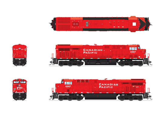 Broadway Limited HO Scale Canadian Pacific 9357 ES44AC GEVO Locomotive DCC/Sound Pargon 4