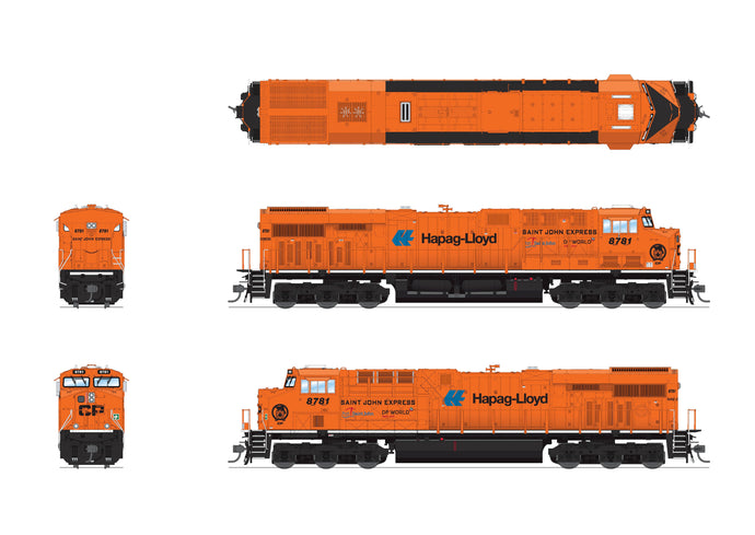 Broadway Limited HO Scale Canadian Pacific 8781 Saint John Express ES44AC GEVO Locomotive DCC/Sound Pargon 4
