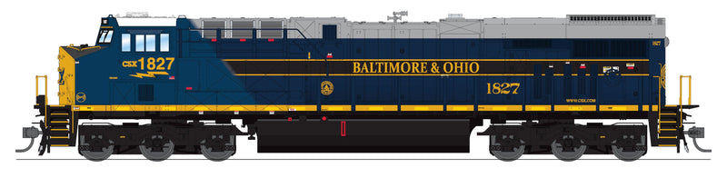 Load image into Gallery viewer, Broadway Limited HO Scale CSX 1827 Baltimore &amp; Ohio Heritage ES44AC GEVO Locomotive DCC/Sound Pargon 4

