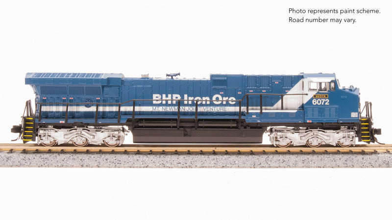 Load image into Gallery viewer, Broadway Limited N GE AC6000, BHP Iron Ore #6072, Blue &amp; White, &quot;Hesta&quot; Stealth DC
