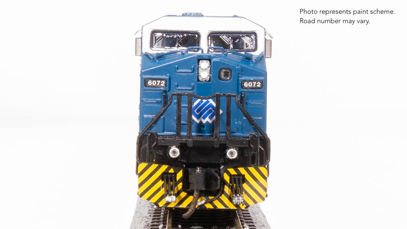 Load image into Gallery viewer, Broadway Limited N GE AC6000, BHP Iron Ore #6072, Blue &amp; White, &quot;Hesta&quot; Stealth DC
